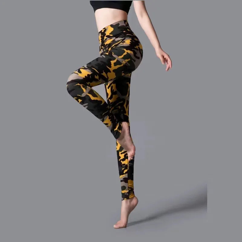 Leggings mit verschiedenen Muster Super-Stretch Sport Fitness Yoga Leggings S-2XL