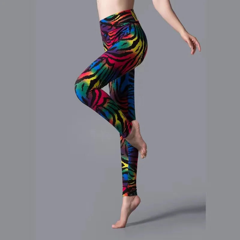Leggings mit verschiedenen Muster Super-Stretch Sport Fitness Yoga Leggings S-2XL