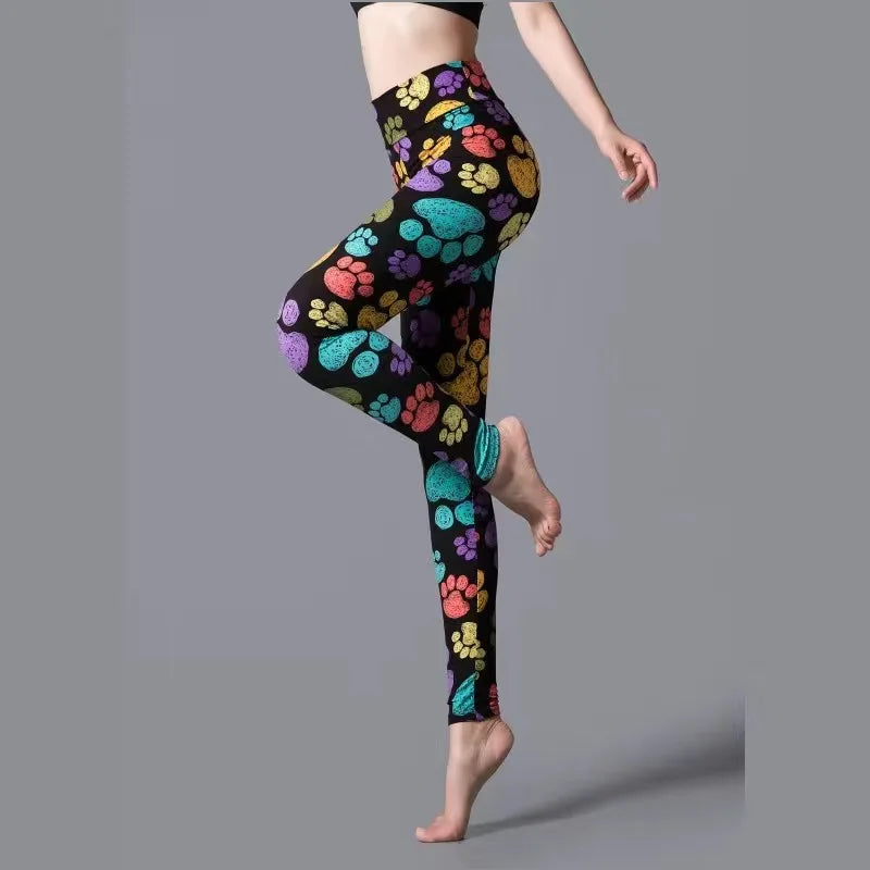 Leggings mit verschiedenen Muster Super-Stretch Sport Fitness Yoga Leggings S-2XL