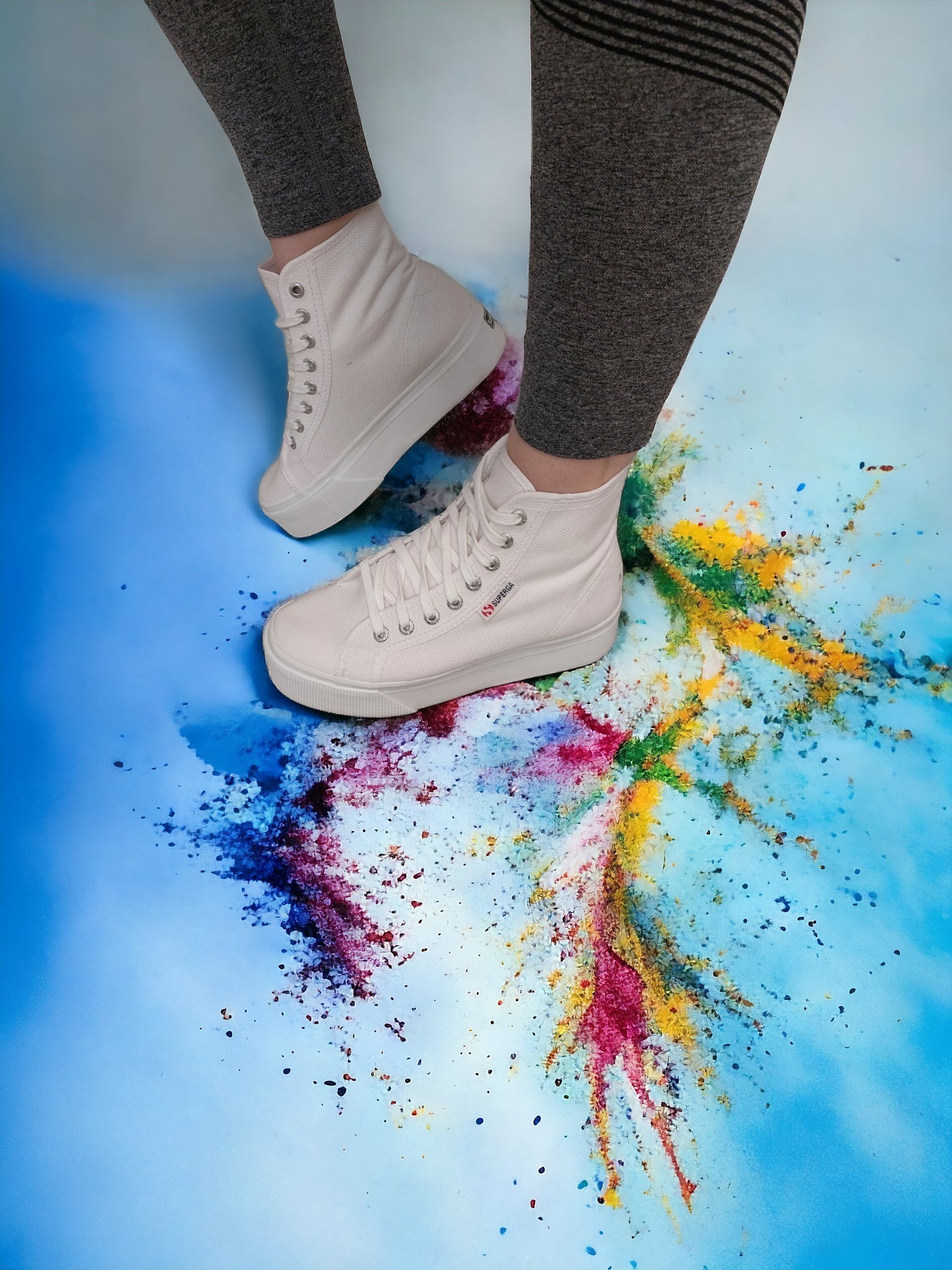 Superga Platform Sneaker Textil Hi Plateau 36 38