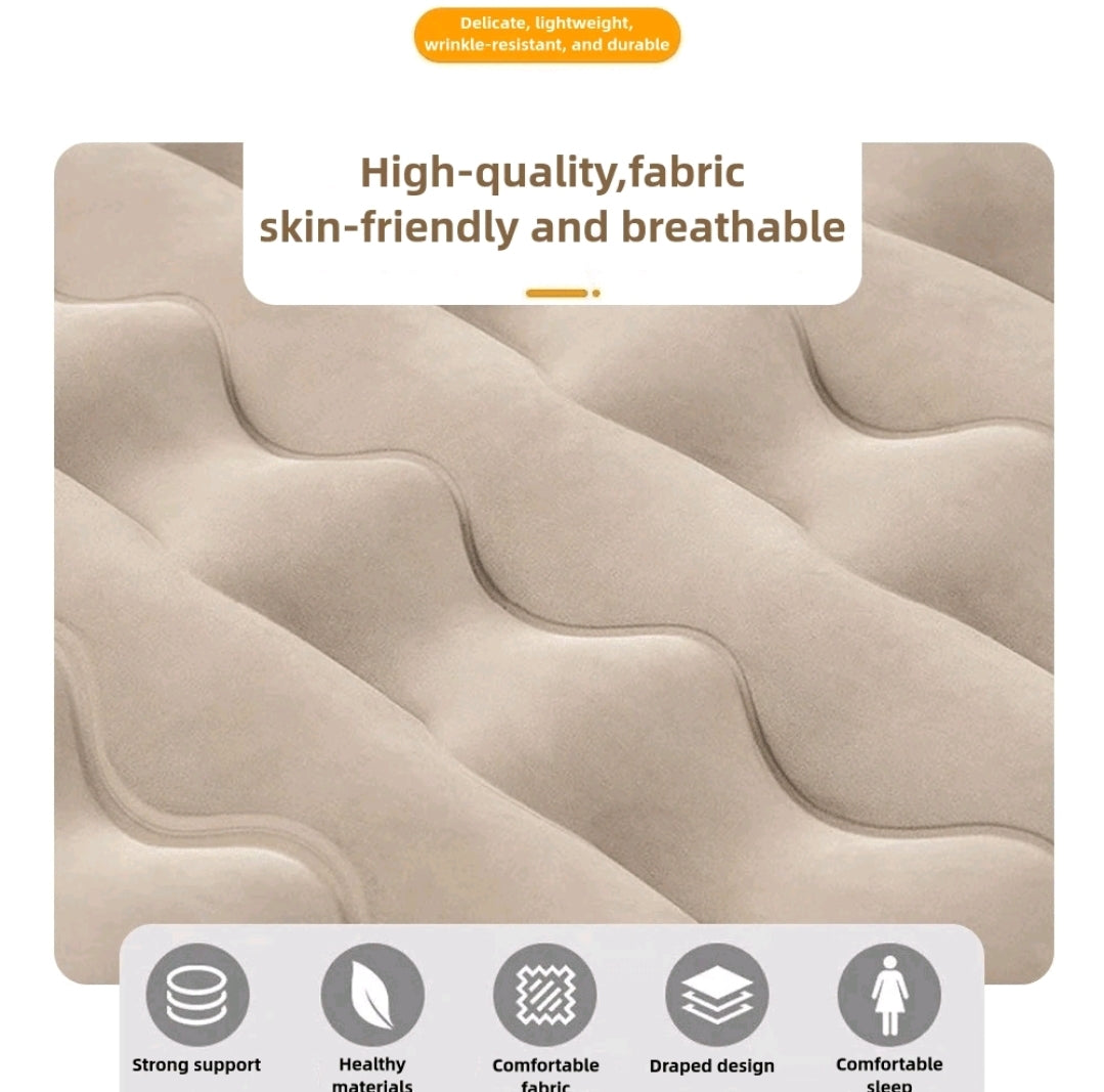 Sitzsack aufblasbares Relaxsessel Liegestuhl, Outdoor Schlafsessel mit Luftpump