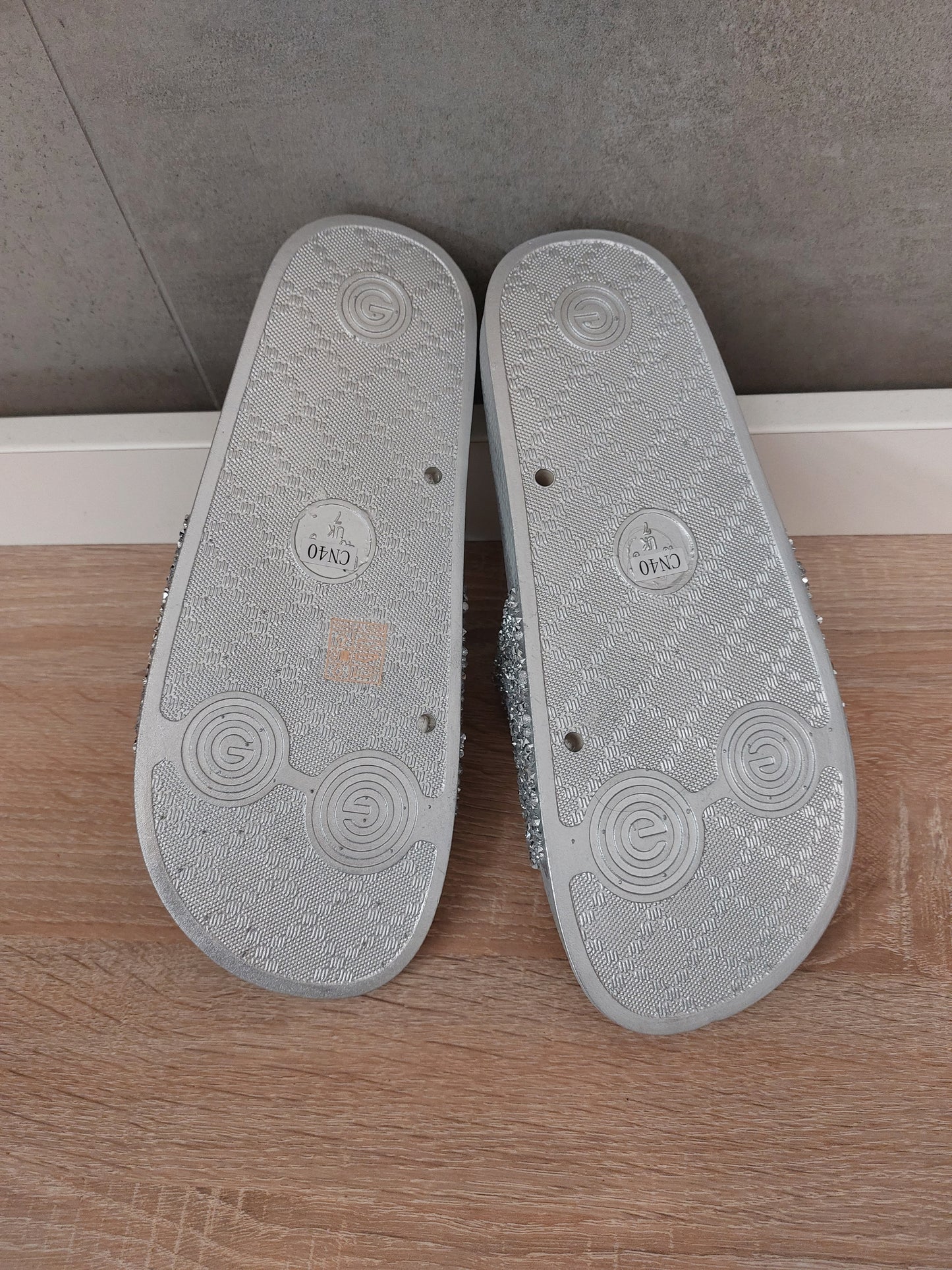 Slipper Pantoletten mit Strass Glitzer 39 oder 40