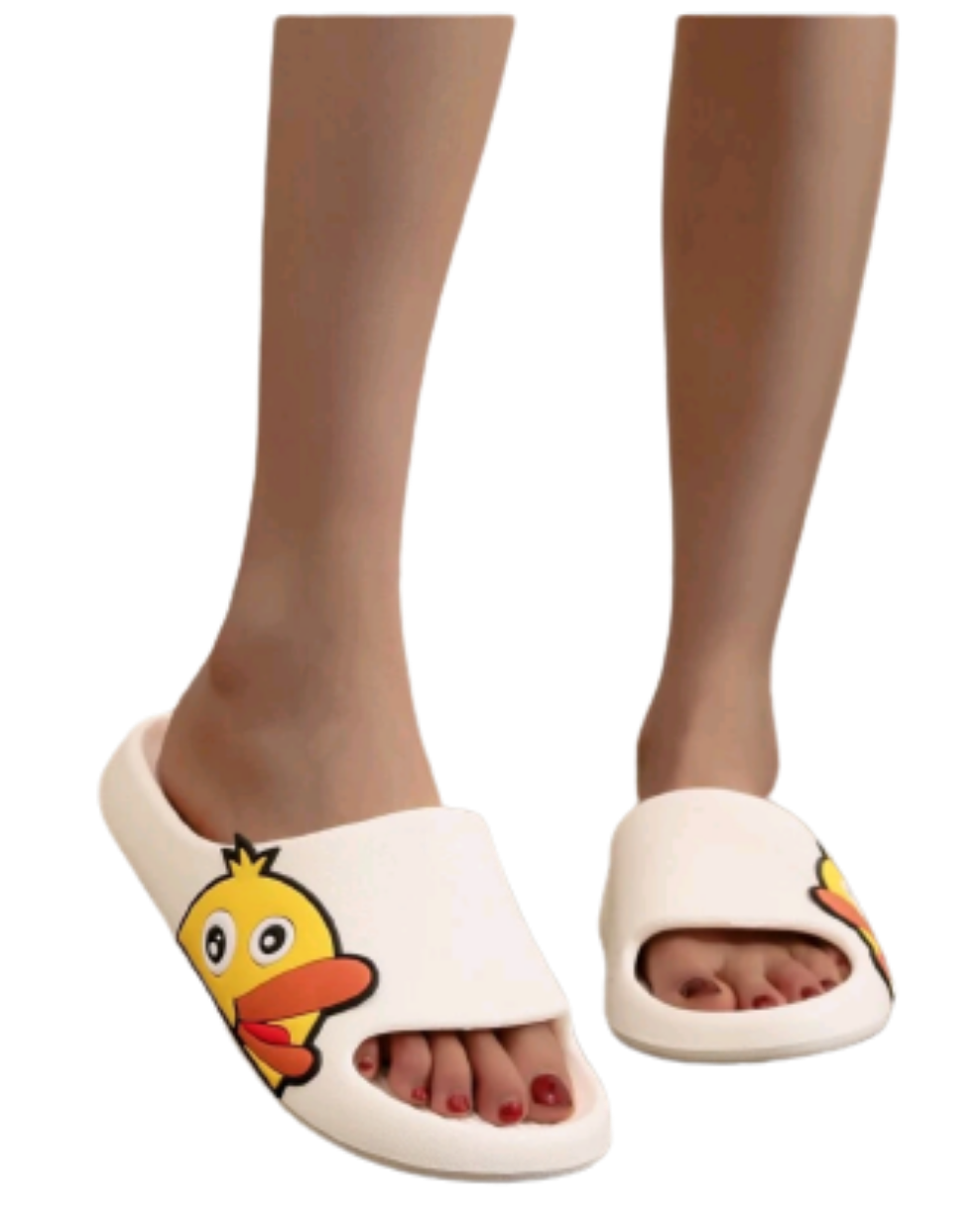 Slipper Pantoletten Cartoon Comic oversized Ente