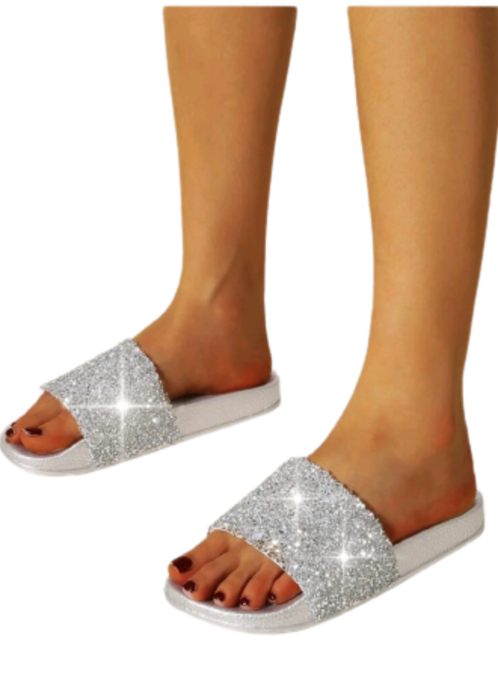 Slipper Pantoletten mit Strass Glitzer 39 oder 40