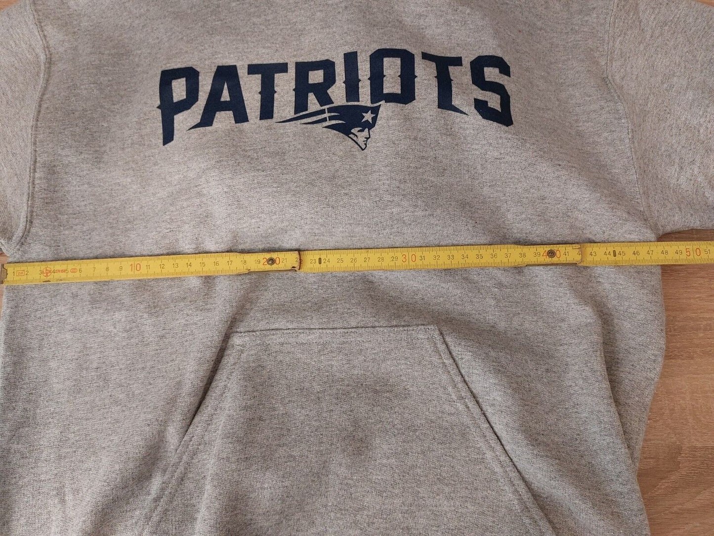 NFL Sweatshirt Sweat Hoodie Kapuzenshirt Patriots grau neu S