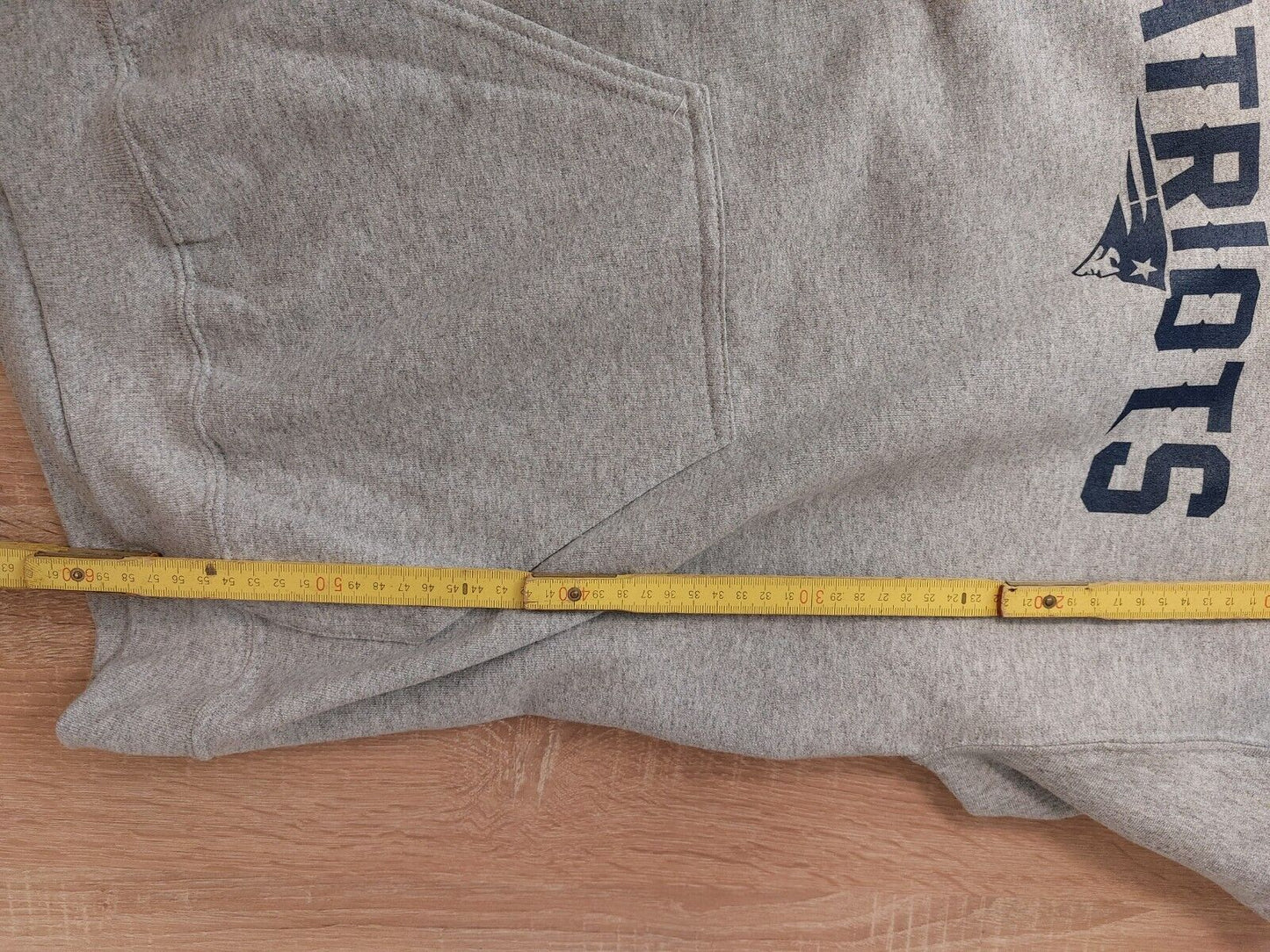 NFL Sweatshirt Sweat Hoodie Kapuzenshirt Patriots grau neu S