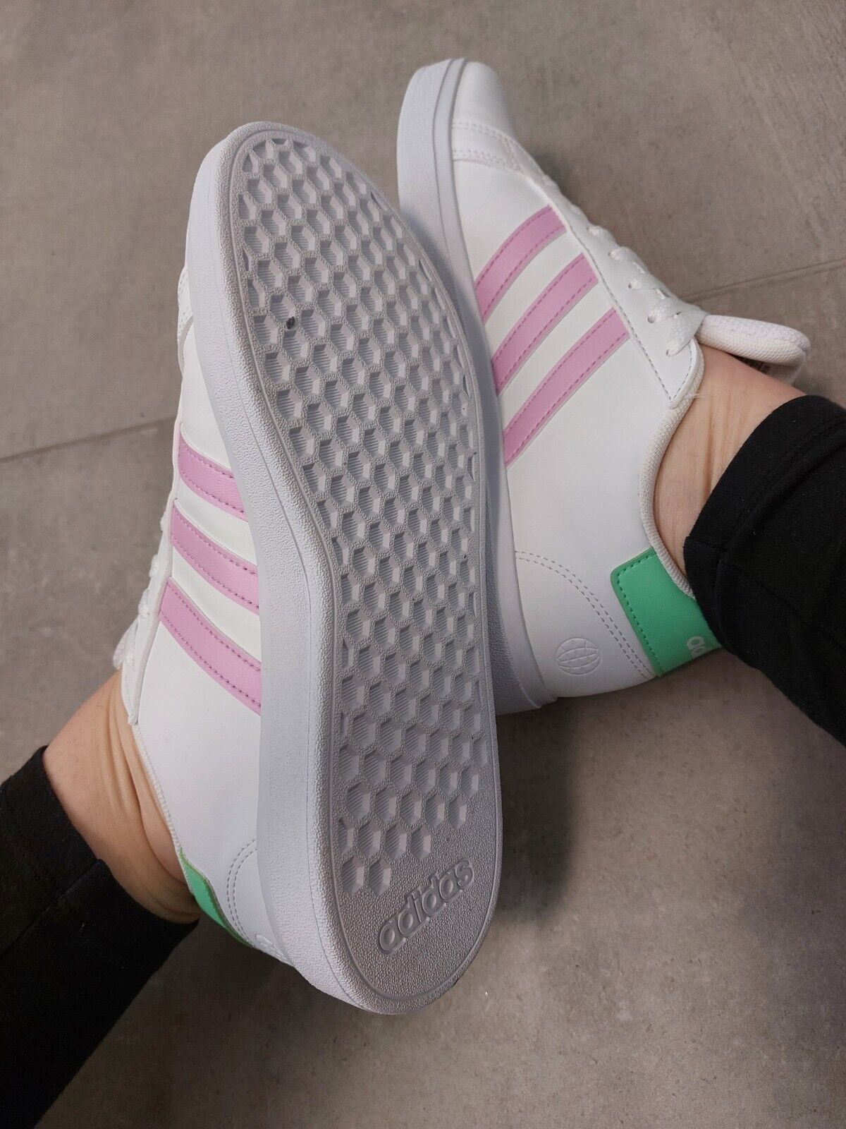 Adidas Retro J Sneaker Weiß-Bunt Flieder Classic Klassiker Neu 40