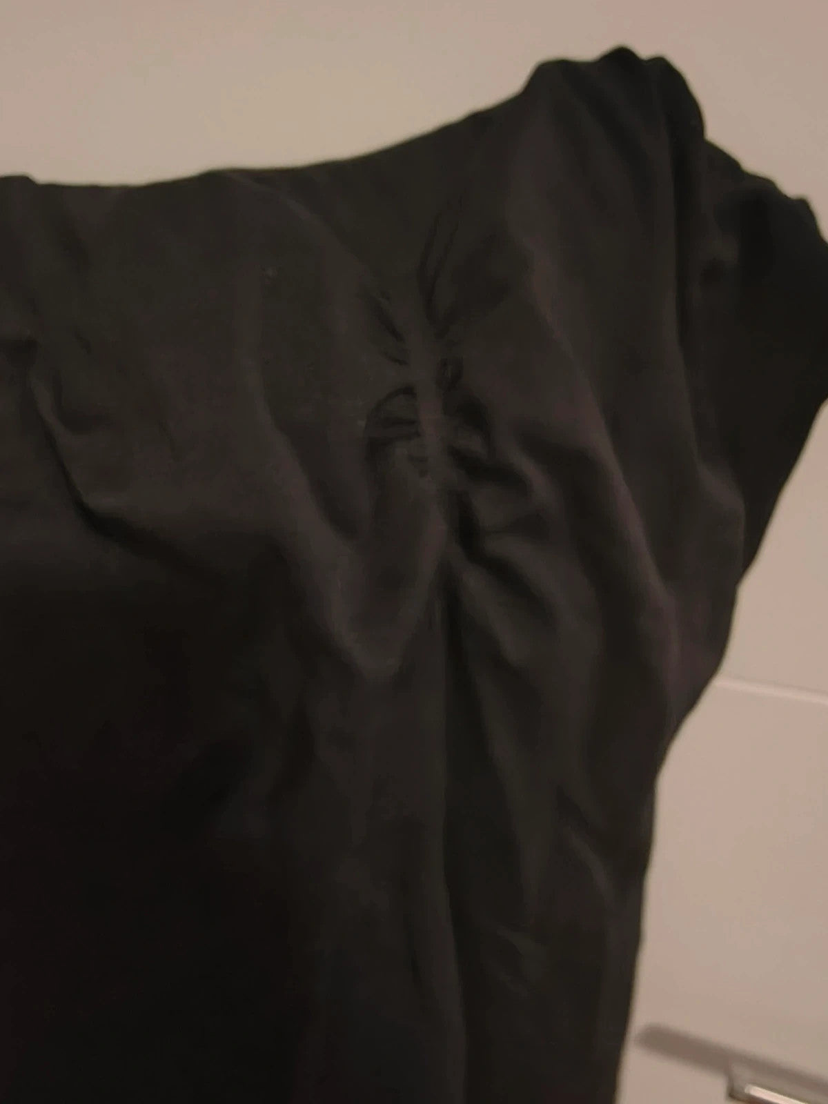XXL black girls' leggings with ruched back for push-up effect, gently used.