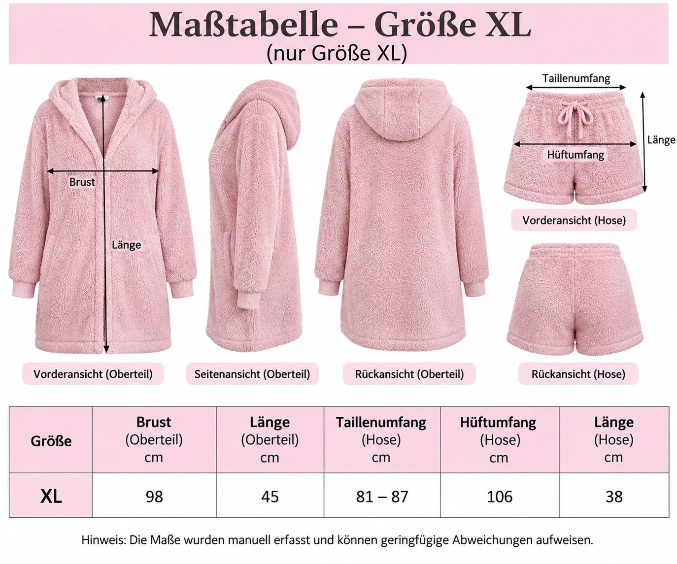 ALS cream and pink teddy co-ord set, fluffy hooded jacket, crop top, and shorts.