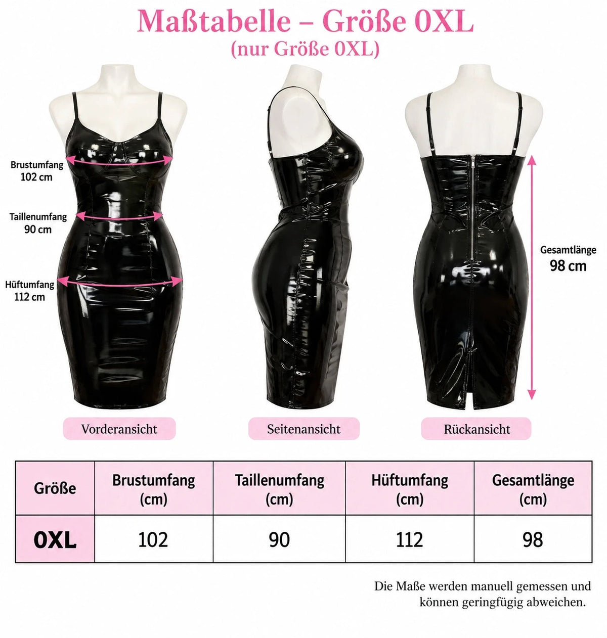 REI black midi dress with pockets, glossy wetlook finish and adjustable straps.