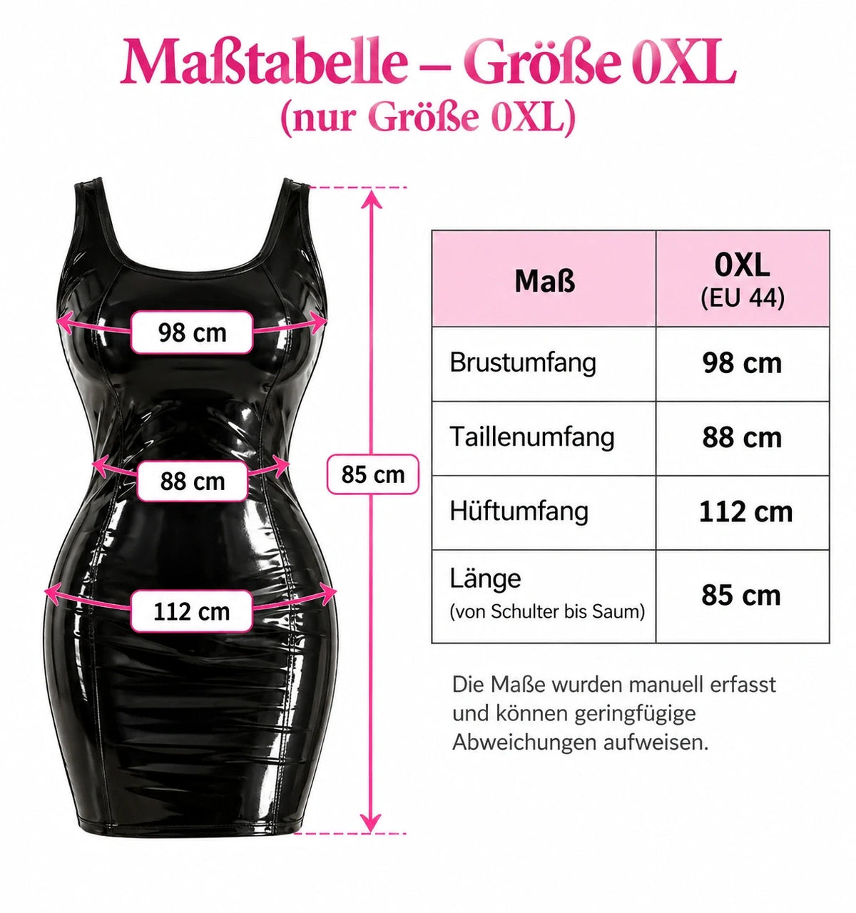 Stark black bandage dress, glossy wetlook finish, sleeveless, back zipper detail.