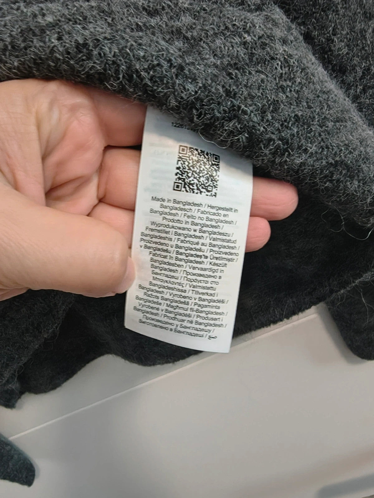 JJXX grey jumper with V-neck, soft knit texture, new with tags.