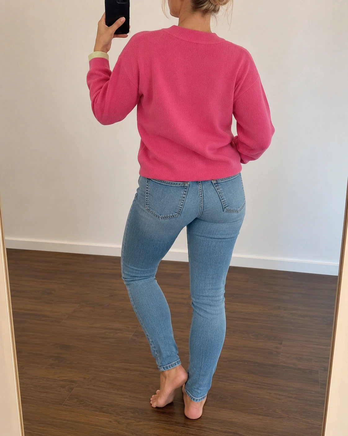 ONLY pink pullover size S, lightly oversized with adjustable drawstring hem, new with tags.