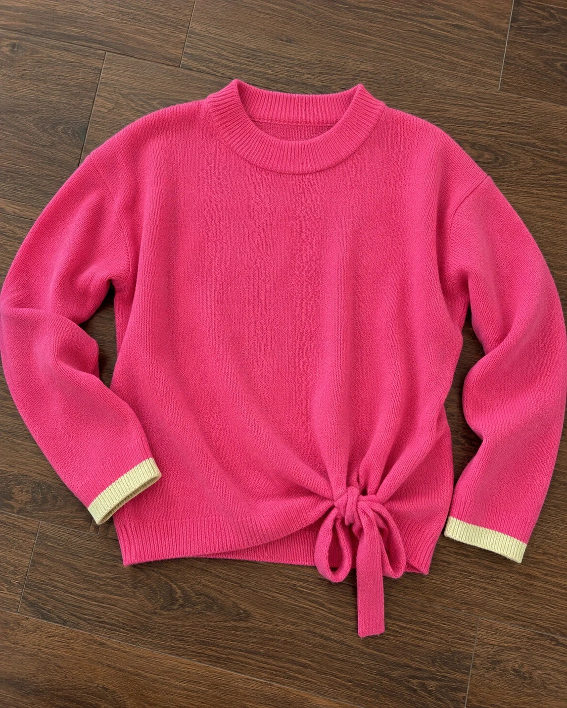 ONLY pink pullover size S, lightly oversized with adjustable drawstring hem, new with tags.