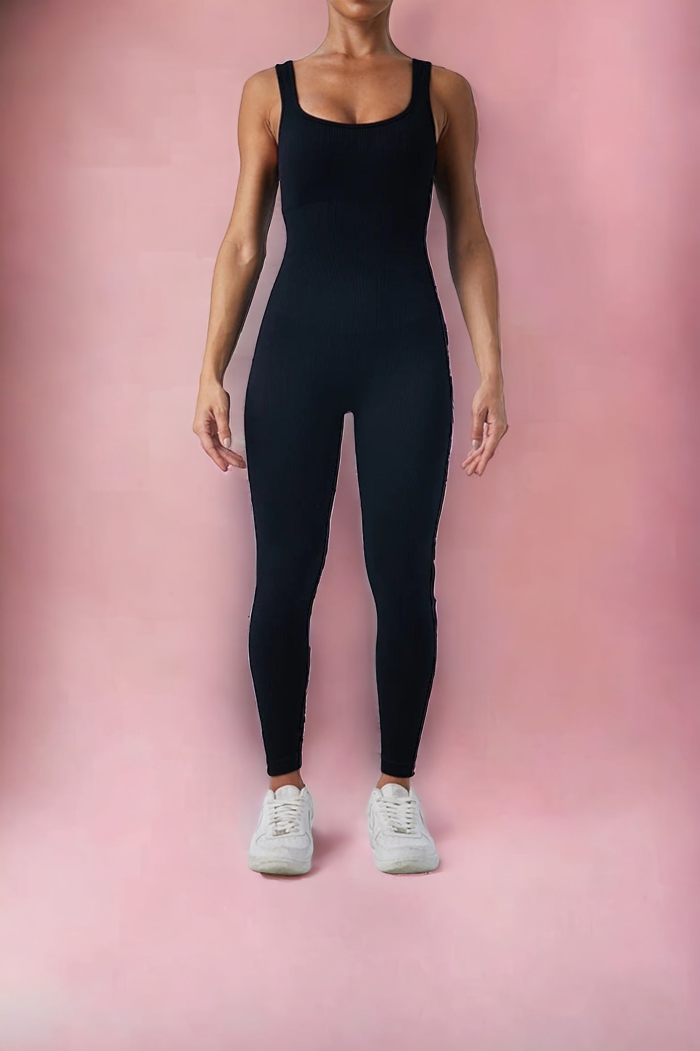 Damen Trainingsanzug Yoga Overall Einteiler Ripped Stretch
