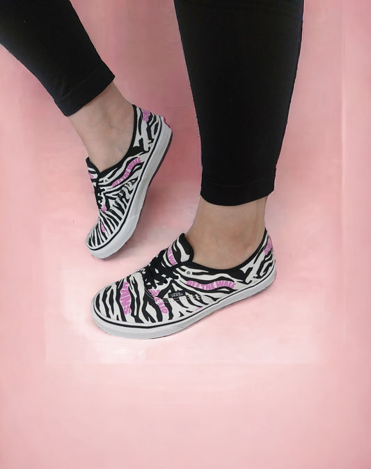 Vans Animal Print Sneaker Zebra 37 38