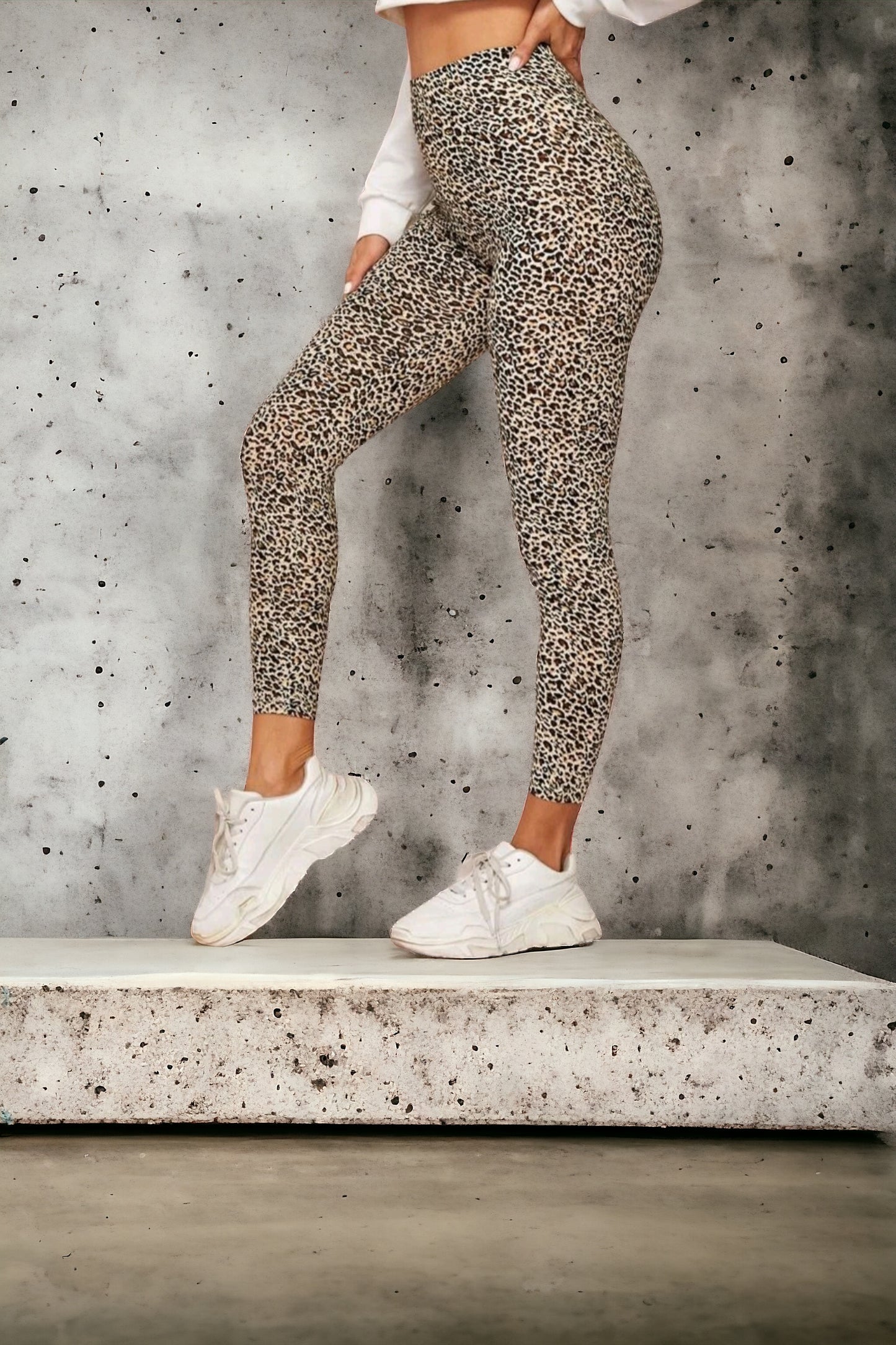Leggings Animal Print Leo Leopard Look Gepard Neu S M L XL