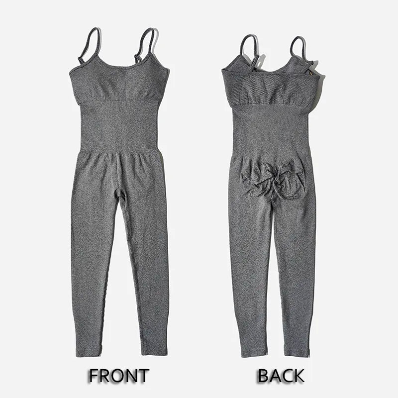 Damen Trainingsanzug Yoga Overall einteilige Fitnessanzug Stretch