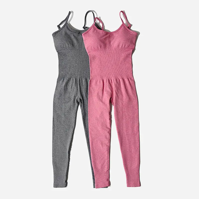 Damen Trainingsanzug Yoga Overall einteilige Fitnessanzug Stretch