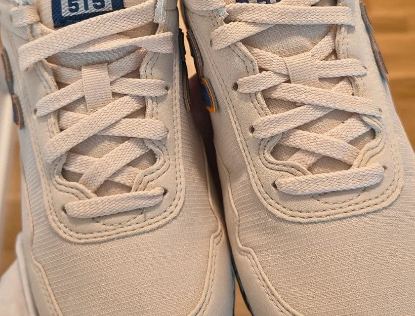 New Balance beige and khaki trainers with original box, size 37/37.5.