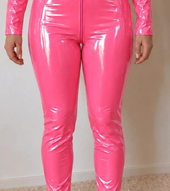 ck pink jumpsuit size XL with relaxed fit and versatile design.