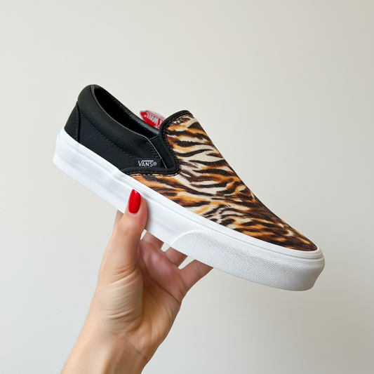 Vans Textil Sneaker Damen Bunt Tierdruck Animal Print Canvas Classics 36.5/37