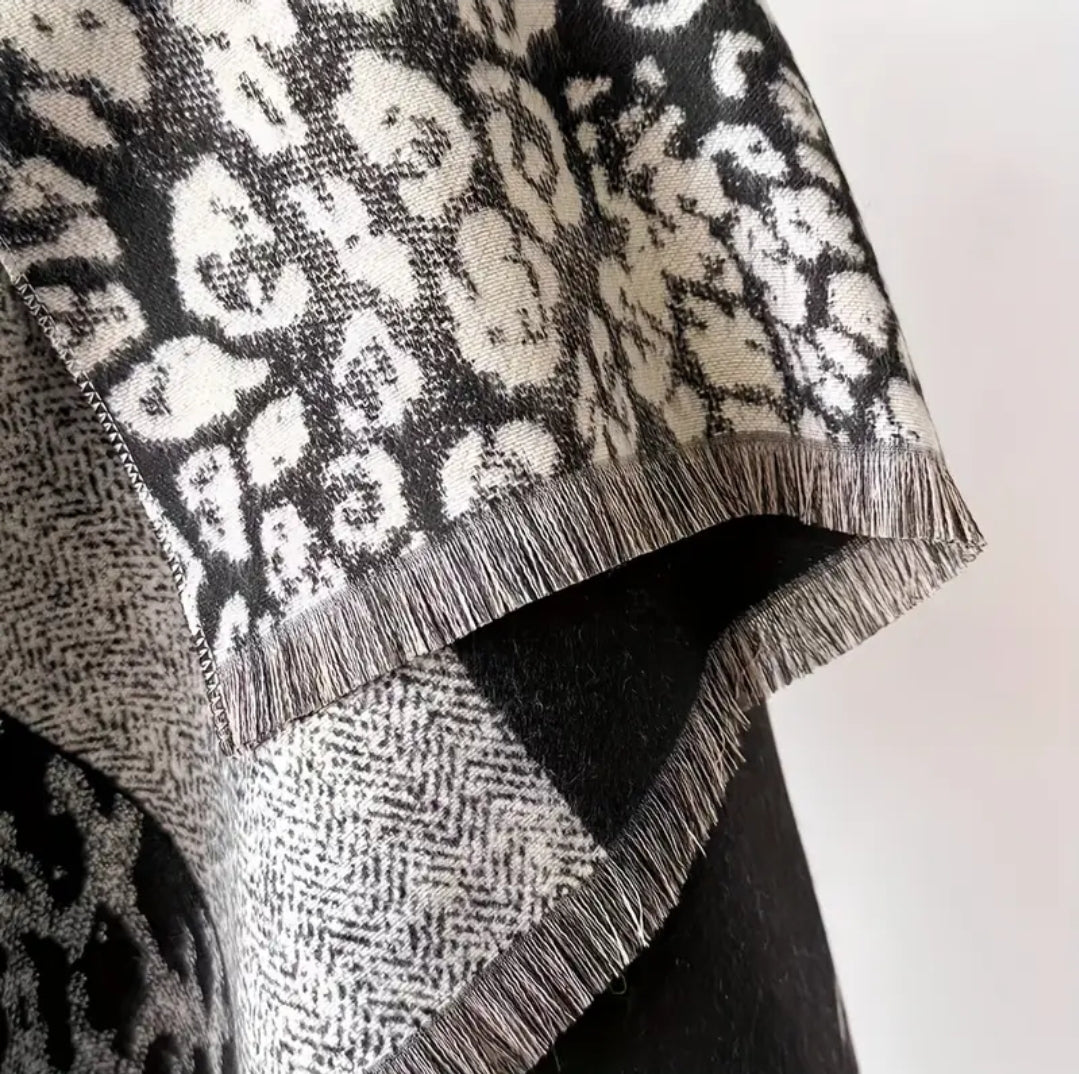 XXL Schal Tuch Animal Print Tierdruck Leopardenmuster Herbst Frühling Groß