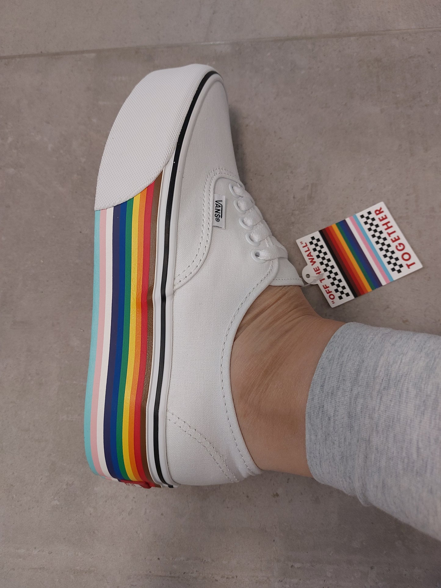 Vans Platform Sneaker Textil Weiß Pride Edition 37 39