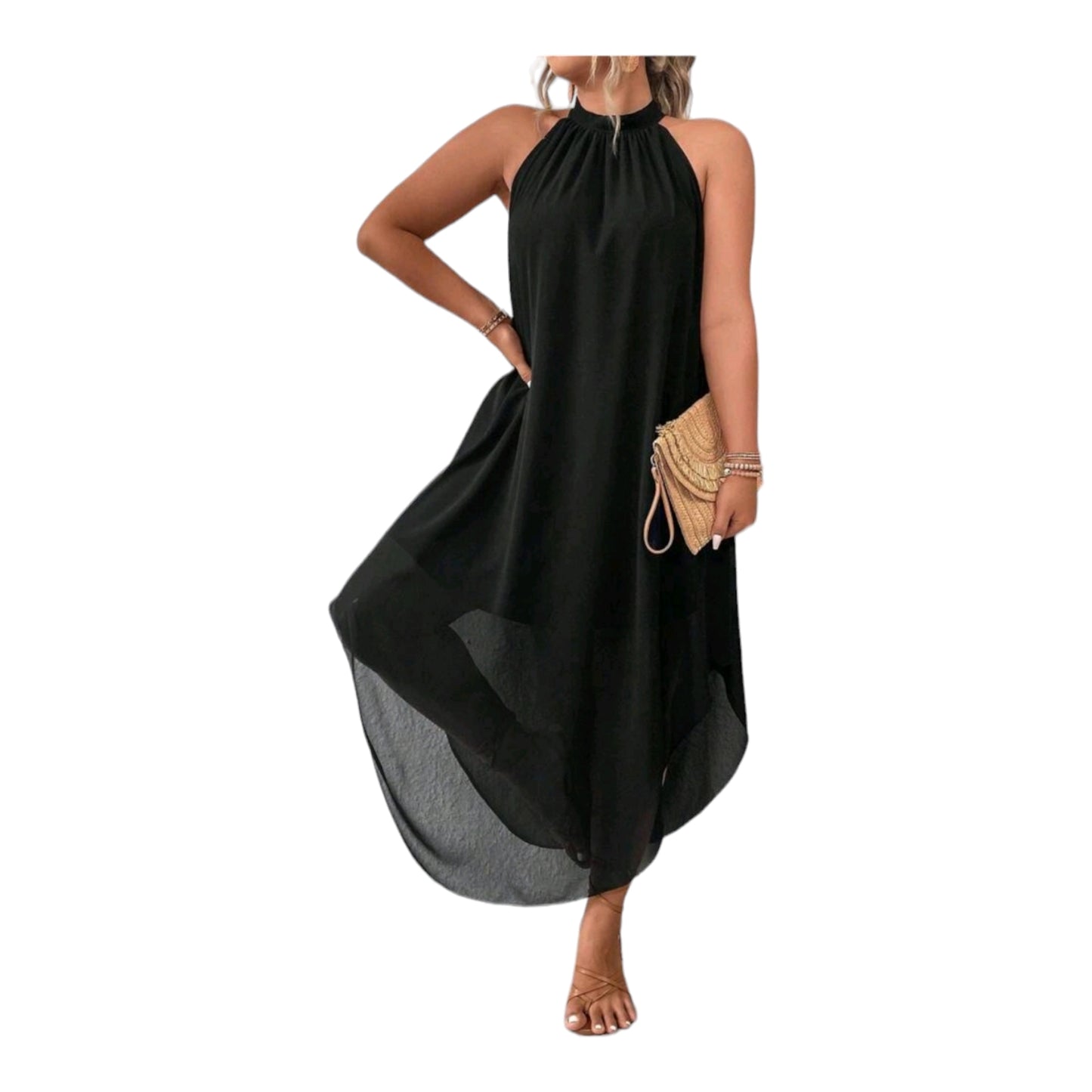 Plus-size-Kleid Neckholder 44-52