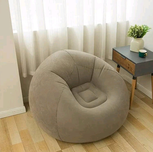 Sitzsack aufblasbares Relaxsessel Liegestuhl, Outdoor Schlafsessel mit Luftpump