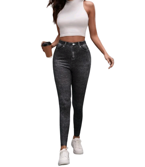 Shein Leggings Tights Jeans-Optik L, XL oder XXL