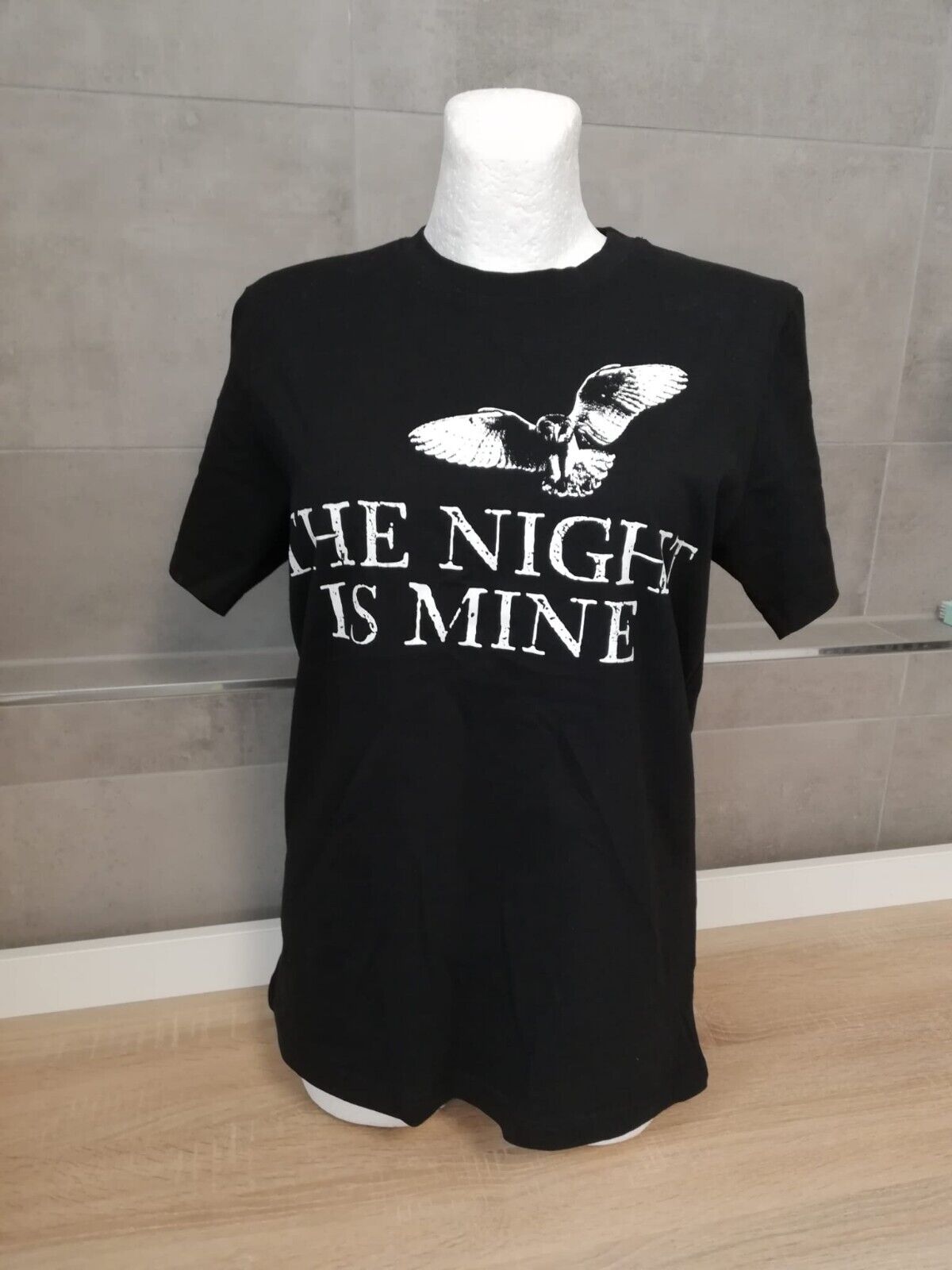 Dark Moon Baumwolle T-Shirt Shirt Motto Schwarz Neu Unisex Damen 38